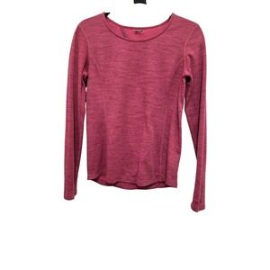 Marmot Women's Athletic Long-Sleeve Open-Back Heathered Top S Red